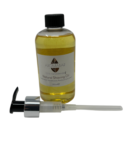 Natural Shaving Oil Cedarwood Sandlewood,Patchouli & Lemon250ml - Image 2