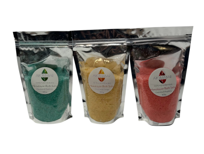 Aromatherapy infused Himalayan Bath Salts (chocolate Collection) pk of 3